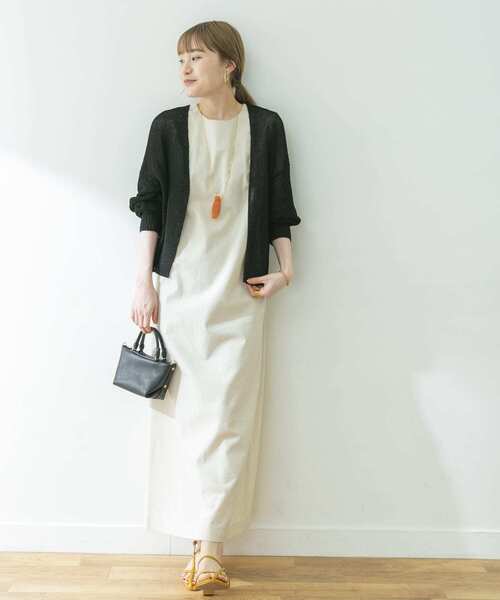 URBAN RESEARCH（アーバンリサーチ）の「リネン混片畦カーディガン（カーディガン/ボレロ・レディース・ベージュ系その他/ブラック・FREE）」の17枚目の写真