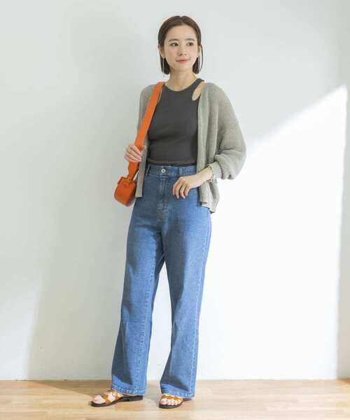 URBAN RESEARCH（アーバンリサーチ）の「リネン混片畦カーディガン（カーディガン/ボレロ・レディース・ベージュ系その他/ブラック・FREE）」の19枚目の写真