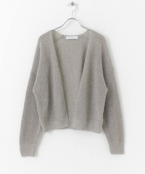 URBAN RESEARCH（アーバンリサーチ）の「リネン混片畦カーディガン（カーディガン/ボレロ・レディース・ベージュ系その他/ブラック・FREE）」の22枚目の写真