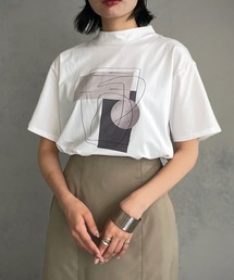 【&g’aime】アートプリントTシャツ
