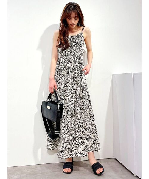 GYDA（ジェイダ）の「ギャザーデザイン レオパードロング