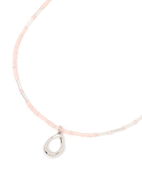 LEPSIM（レプシィム）の「カラービーズネックレス　282875（ネックレス・レディース・グレー系その他/ブラウン系その他/ピンク系その他・ONE SIZE）」の7枚目の写真