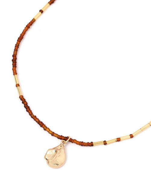 LEPSIM（レプシィム）の「カラービーズネックレス　282875（ネックレス・レディース・グレー系その他/ブラウン系その他/ピンク系その他・ONE SIZE）」の6枚目の写真