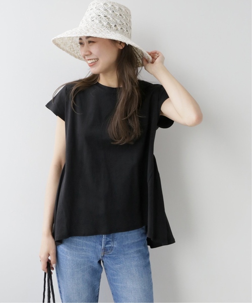 JOURNAL STANDARD relume(ジャーナルスタンダード レリューム)の「《追加》バックギャザープルオーバー(Tシャツ/カットソー・レディース・ホワイト/ブラック・FREE)」の6枚目の写真