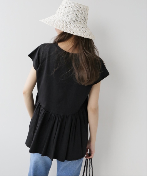 JOURNAL STANDARD relume(ジャーナルスタンダード レリューム)の「《追加》バックギャザープルオーバー(Tシャツ/カットソー・レディース・ホワイト/ブラック・FREE)」の8枚目の写真
