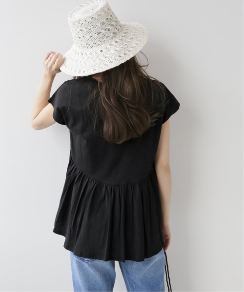 JOURNAL STANDARD relume(ジャーナルスタンダード レリューム)の「《追加》バックギャザープルオーバー(Tシャツ/カットソー・レディース・ホワイト/ブラック・FREE)」の9枚目の写真