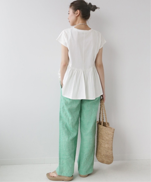 JOURNAL STANDARD relume(ジャーナルスタンダード レリューム)の「《追加》バックギャザープルオーバー(Tシャツ/カットソー・レディース・ホワイト/ブラック・FREE)」の13枚目の写真