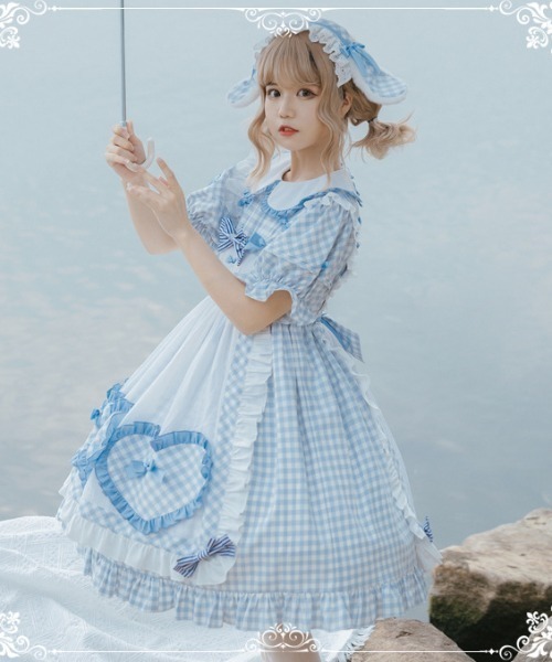 TONE SELECT WEAR（トーンセレクトウェア）の「【emane】クリームチェックワンピースドレス（ワンピース・レディース・ベージュ系その他/ブルー系その他・FREE）」の10枚目の写真