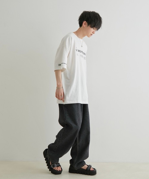JUNRED（ジュンレッド）の「こめ×JUNRed オーバーサイズサイテイションズTee（Tシャツ/カットソー・メンズ・チャコールグレー/ダークグリーン/ホワイト・S/L/M）」の17枚目の写真
