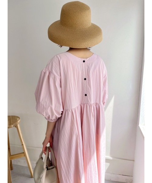 JUMELLE(ジュメロ)の「ボリュームパフワンピース(ワンピース・レディース・ブルー/ピンク・FREE)」の2枚目の写真