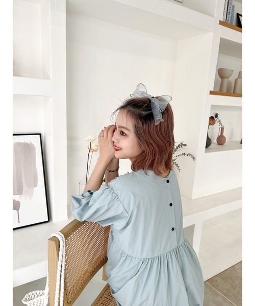 JUMELLE(ジュメロ)の「ボリュームパフワンピース(ワンピース・レディース・ブルー/ピンク・FREE)」の20枚目の写真