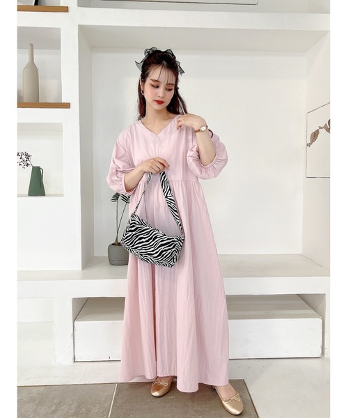 JUMELLE(ジュメロ)の「ボリュームパフワンピース(ワンピース・レディース・ブルー/ピンク・FREE)」の21枚目の写真