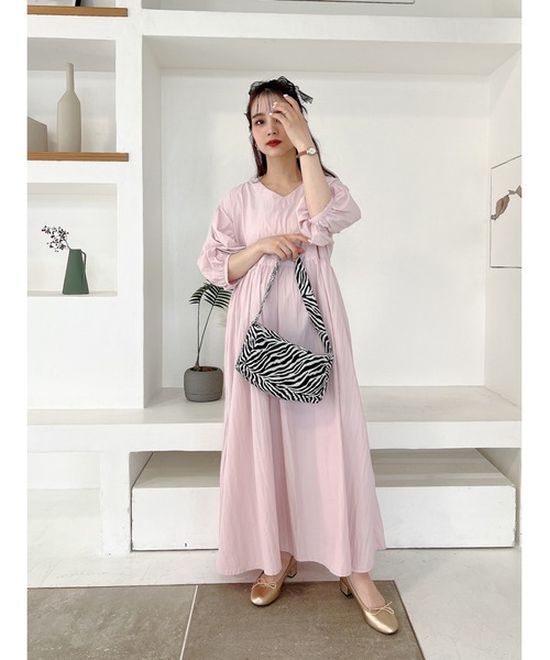 JUMELLE(ジュメロ)の「ボリュームパフワンピース(ワンピース・レディース・ブルー/ピンク・FREE)」の22枚目の写真