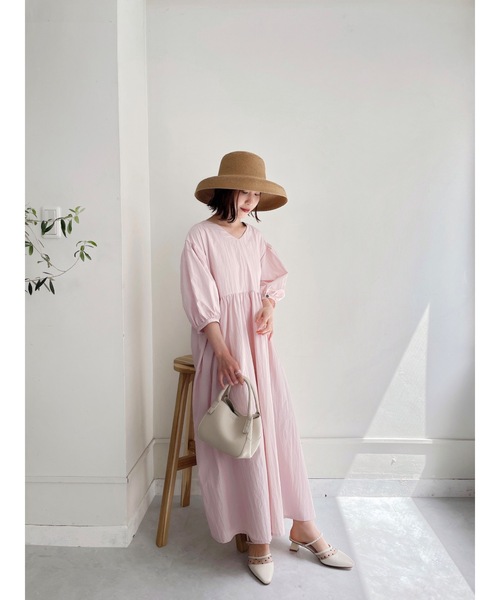 JUMELLE(ジュメロ)の「ボリュームパフワンピース(ワンピース・レディース・ブルー/ピンク・FREE)」の6枚目の写真