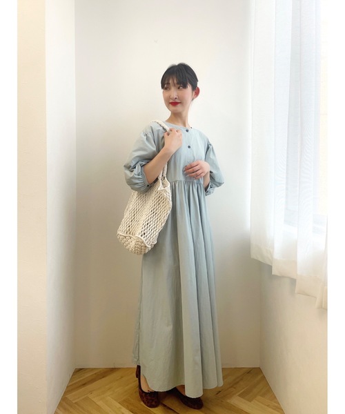 JUMELLE(ジュメロ)の「ボリュームパフワンピース(ワンピース・レディース・ブルー/ピンク・FREE)」の9枚目の写真