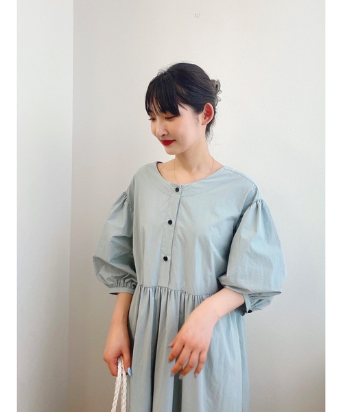 JUMELLE(ジュメロ)の「ボリュームパフワンピース(ワンピース・レディース・ブルー/ピンク・FREE)」の10枚目の写真