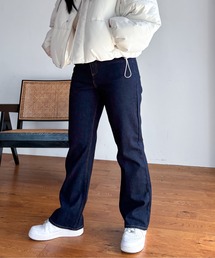 EPIMI E'PIMMY | オリジナルパッチセミフレアデニム(デニムパンツ)