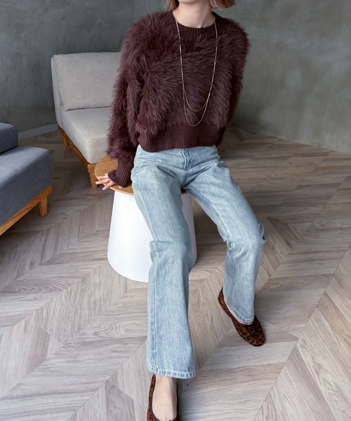 EPIMI E'PIMMY(エピミエピミー)の「オリジナルパッチセミフレアデニム(デニムパンツ・レディース・ネイビー/ブルー/ブラック・SMALL/MEDIUM)」の22枚目の写真