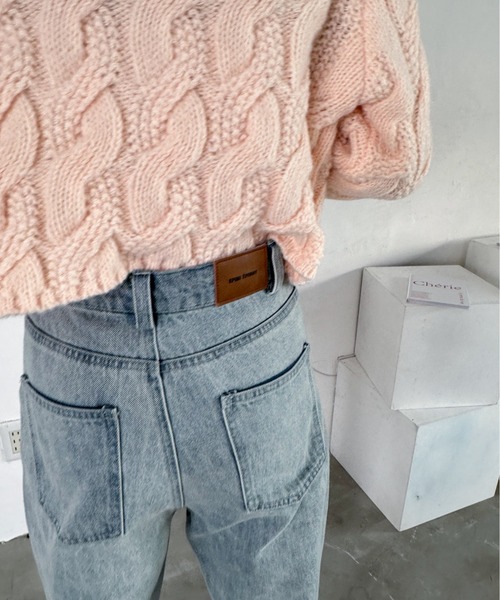 EPIMI E'PIMMY(エピミエピミー)の「オリジナルパッチセミフレアデニム(デニムパンツ・レディース・ネイビー/ブルー/ブラック・SMALL/MEDIUM)」の16枚目の写真