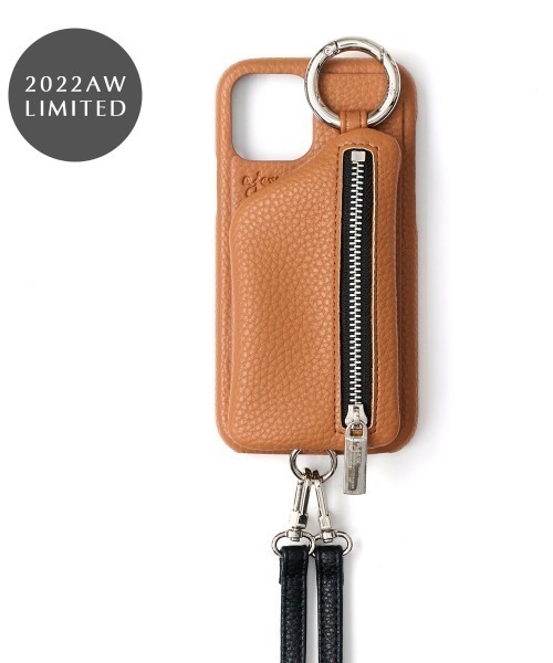 ajew（エジュー）の「ajew/エジュー/【ひも付き】 iPhone12Pro.12（スマホケース/カバー・レディース・ホワイト/ブラック/ベージュ/パープル/ブラウン/グレー/イエロー/ブルー/ピンクベージュ/ブラウン系その他/オリーブ/ブルー系その他3/ナチュラル・FREE/F）」の5枚目の写真