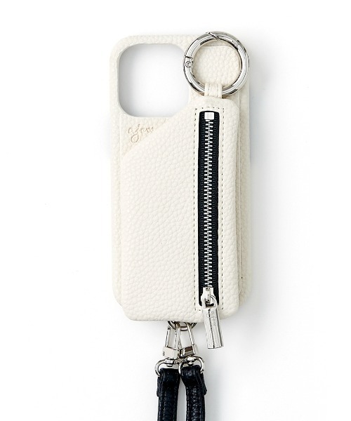 ajew（エジュー）の「ajew/エジュー/【ひも付き】 iPhone12Pro.12（スマホケース/カバー・レディース・ホワイト/ブラック/ベージュ/パープル/ブラウン/グレー/イエロー/ブルー/ピンクベージュ/ブラウン系その他/オリーブ/ブルー系その他3/ナチュラル・FREE/F）」の2枚目の写真