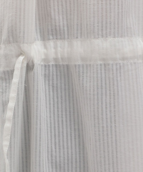 LAKOLE（ラコレ）の「シアーストライプドロストワンピース / 294896（ワンピース・レディース・ブラック/オフホワイト/ブルー・SMALL/MEDIUM）」の11枚目の写真