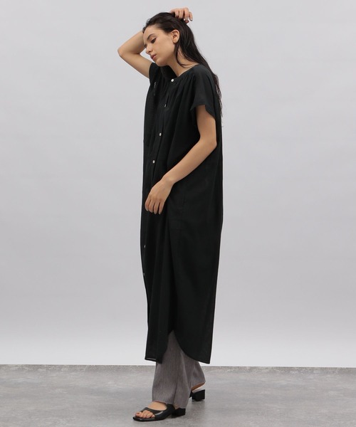 LAKOLE（ラコレ）の「シアーストライプドロストワンピース / 294896（ワンピース・レディース・ブラック/オフホワイト/ブルー・SMALL/MEDIUM）」の12枚目の写真