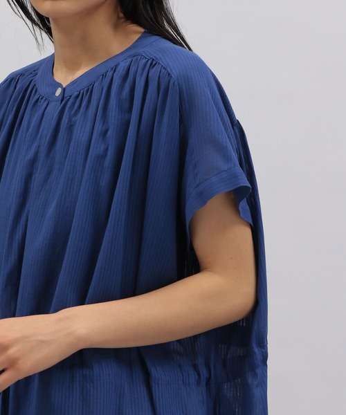 LAKOLE（ラコレ）の「シアーストライプドロストワンピース / 294896（ワンピース・レディース・ブラック/オフホワイト/ブルー・SMALL/MEDIUM）」の15枚目の写真