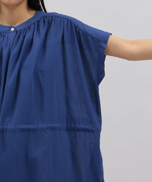 LAKOLE（ラコレ）の「シアーストライプドロストワンピース / 294896（ワンピース・レディース・ブラック/オフホワイト/ブルー・SMALL/MEDIUM）」の13枚目の写真