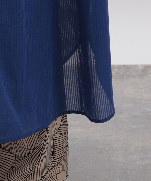 LAKOLE（ラコレ）の「シアーストライプドロストワンピース / 294896（ワンピース・レディース・ブラック/オフホワイト/ブルー・SMALL/MEDIUM）」の19枚目の写真