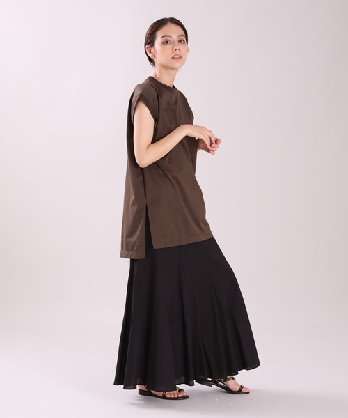 INED（イネド）の「チュニックカットソー（Tシャツ/カットソー・レディース・ベージュ/カーキ/スミクロ・9号）」の15枚目の写真