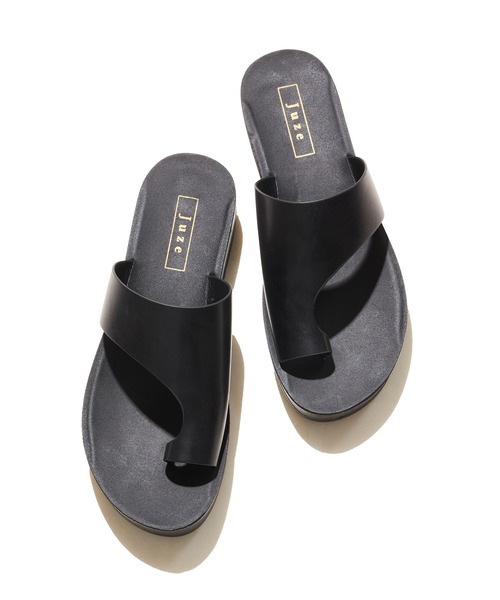 Juze（ジュゼ）の「【軽量】厚底トングサンダル（サンダル・レディース・ホワイト/ブラック・23.5cm/24.5cm/23.0cm/24.0cm）」の9枚目の写真