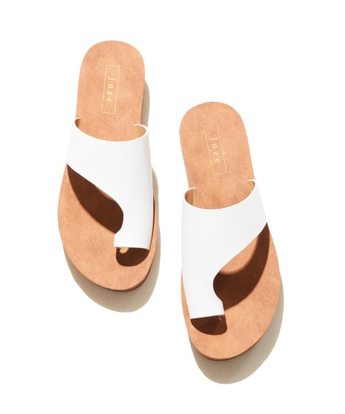 Juze（ジュゼ）の「【軽量】厚底トングサンダル（サンダル・レディース・ホワイト/ブラック・23.5cm/24.5cm/23.0cm/24.0cm）」の10枚目の写真