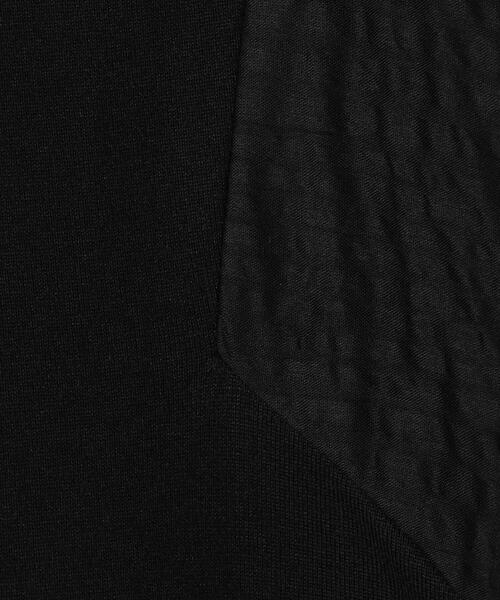 TOMORROWLAND （トゥモローランド）の「コットンサッカーコンビ パフスリーブワンピース（ワンピース・レディース・ブラック/ライトグリーン・36）」の12枚目の写真