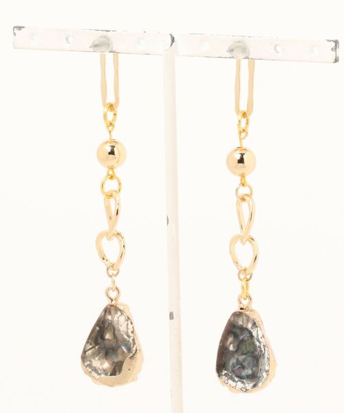 tone(トーン)の「【Astyle】Blue鉱石ステンレスピアス(MA)(ピアス(両耳用)・レディース・ゴールド・FREE)」の5枚目の写真