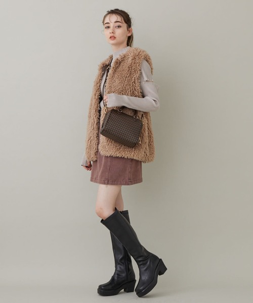 archives（アルシーヴ）の「ファーベスト（ベスト・レディース・アイボリー/モカ・MEDIUM）」の20枚目の写真