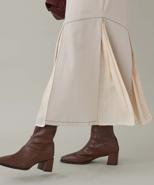 archives（アルシーヴ）の「２Ｗａｙタックマーメイドスカート（スカート・レディース・ブラック/ベージュ/アイボリー/ブルーグレー・MEDIUM）」の7枚目の写真