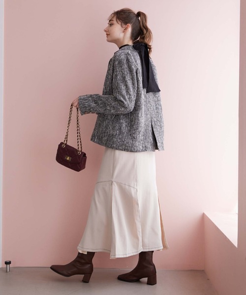 archives（アルシーヴ）の「２Ｗａｙタックマーメイドスカート（スカート・レディース・ブラック/ベージュ/アイボリー/ブルーグレー・MEDIUM）」の10枚目の写真