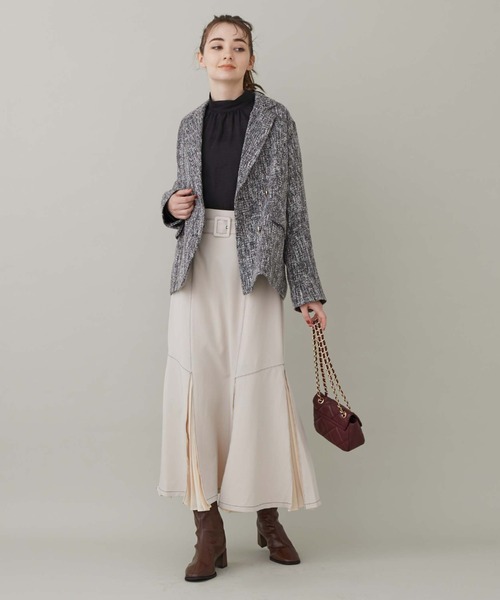 archives（アルシーヴ）の「２Ｗａｙタックマーメイドスカート（スカート・レディース・ブラック/ベージュ/アイボリー/ブルーグレー・MEDIUM）」の8枚目の写真