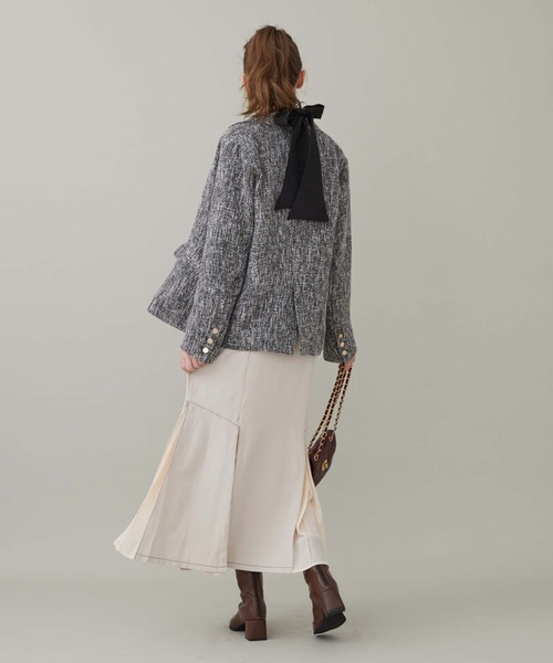 archives（アルシーヴ）の「２Ｗａｙタックマーメイドスカート（スカート・レディース・ブラック/ベージュ/アイボリー/ブルーグレー・MEDIUM）」の9枚目の写真