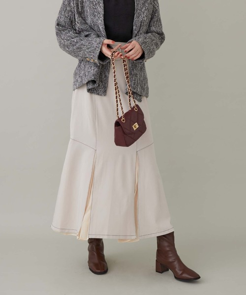 archives（アルシーヴ）の「２Ｗａｙタックマーメイドスカート（スカート・レディース・ブラック/ベージュ/アイボリー/ブルーグレー・MEDIUM）」の5枚目の写真