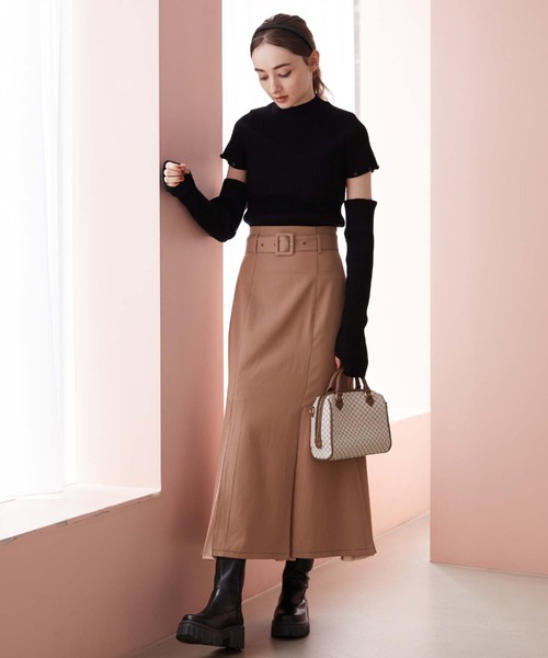 archives（アルシーヴ）の「２Ｗａｙタックマーメイドスカート（スカート・レディース・ブラック/ベージュ/アイボリー/ブルーグレー・MEDIUM）」の16枚目の写真