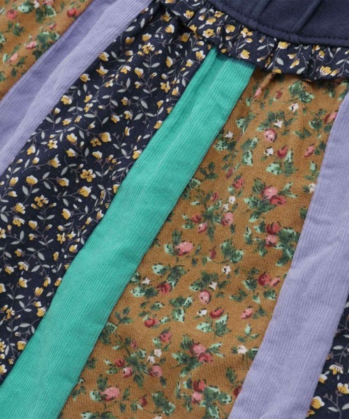 RAGMART（ラグマート）の「パッチワークチュニックTシャツ（ワンピース・キッズ・ネイビー/ピンク・110cm/100cm/120cm/130cm）」の11枚目の写真