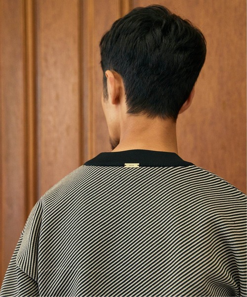 EDIFICE SELECT（エディフィスセレクト）の「スポンディッシュ リラックス モックネック ニット(ツイル)（ニット/セーター・メンズ・ベージュ/ネイビー/ブラウン/グレー/グリーン・SMALL/MEDIUM/LARGE）」の10枚目の写真