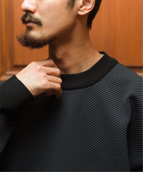 EDIFICE SELECT（エディフィスセレクト）の「スポンディッシュ リラックス モックネック ニット(ツイル)（ニット/セーター・メンズ・ベージュ/ネイビー/ブラウン/グレー/グリーン・SMALL/MEDIUM/LARGE）」の15枚目の写真