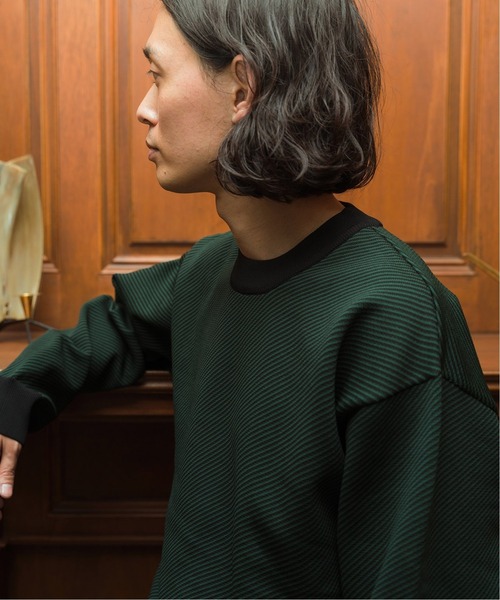 EDIFICE SELECT（エディフィスセレクト）の「スポンディッシュ リラックス モックネック ニット(ツイル)（ニット/セーター・メンズ・ベージュ/ネイビー/ブラウン/グレー/グリーン・SMALL/MEDIUM/LARGE）」の7枚目の写真