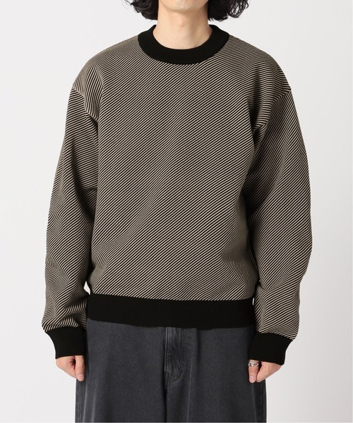 EDIFICE SELECT（エディフィスセレクト）の「スポンディッシュ リラックス モックネック ニット(ツイル)（ニット/セーター・メンズ・ベージュ/ネイビー/ブラウン/グレー/グリーン・SMALL/MEDIUM/LARGE）」の12枚目の写真