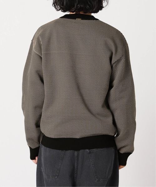 EDIFICE SELECT（エディフィスセレクト）の「スポンディッシュ リラックス モックネック ニット(ツイル)（ニット/セーター・メンズ・ベージュ/ネイビー/ブラウン/グレー/グリーン・SMALL/MEDIUM/LARGE）」の8枚目の写真