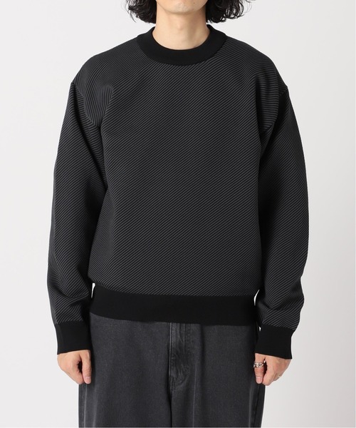 EDIFICE SELECT（エディフィスセレクト）の「スポンディッシュ リラックス モックネック ニット(ツイル)（ニット/セーター・メンズ・ベージュ/ネイビー/ブラウン/グレー/グリーン・SMALL/MEDIUM/LARGE）」の9枚目の写真