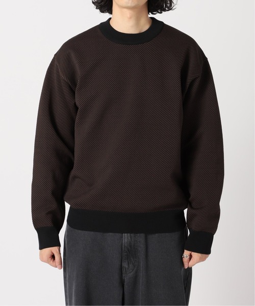 EDIFICE SELECT（エディフィスセレクト）の「スポンディッシュ リラックス モックネック ニット(ツイル)（ニット/セーター・メンズ・ベージュ/ネイビー/ブラウン/グレー/グリーン・SMALL/MEDIUM/LARGE）」の22枚目の写真